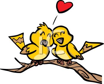 350x284 Love Birds Sitting In A Tree