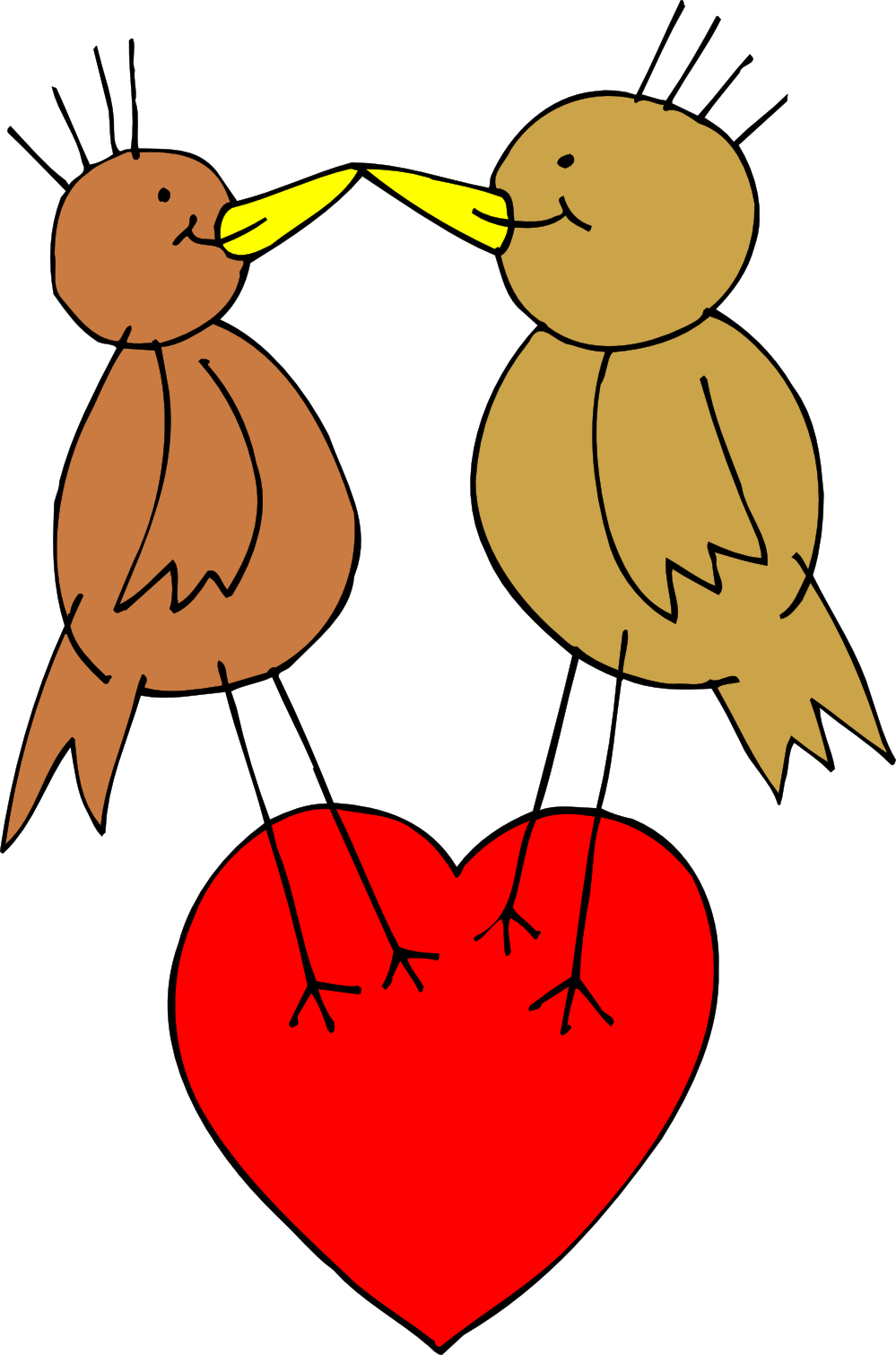 999x1511 Clipart Love Birds Color Book