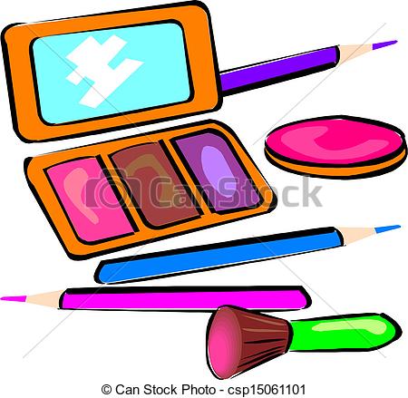 450x439 Makeup Objects, Vector Illustration Vector Clipart