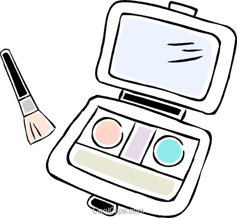 480x442 Makeup Kit Royalty Free Vector Clip Art Illustration Vc043937
