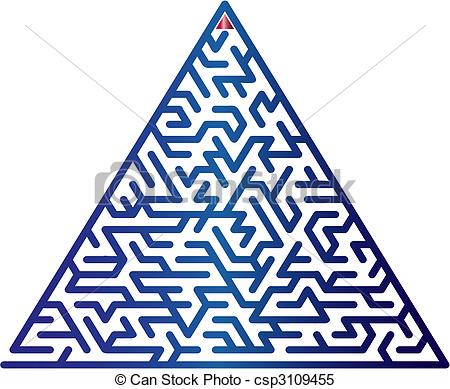 450x389 Color Maze. Vector Illustration. Clipart Vector