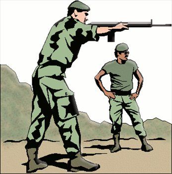 347x350 Simple Soldiers Clipart Free