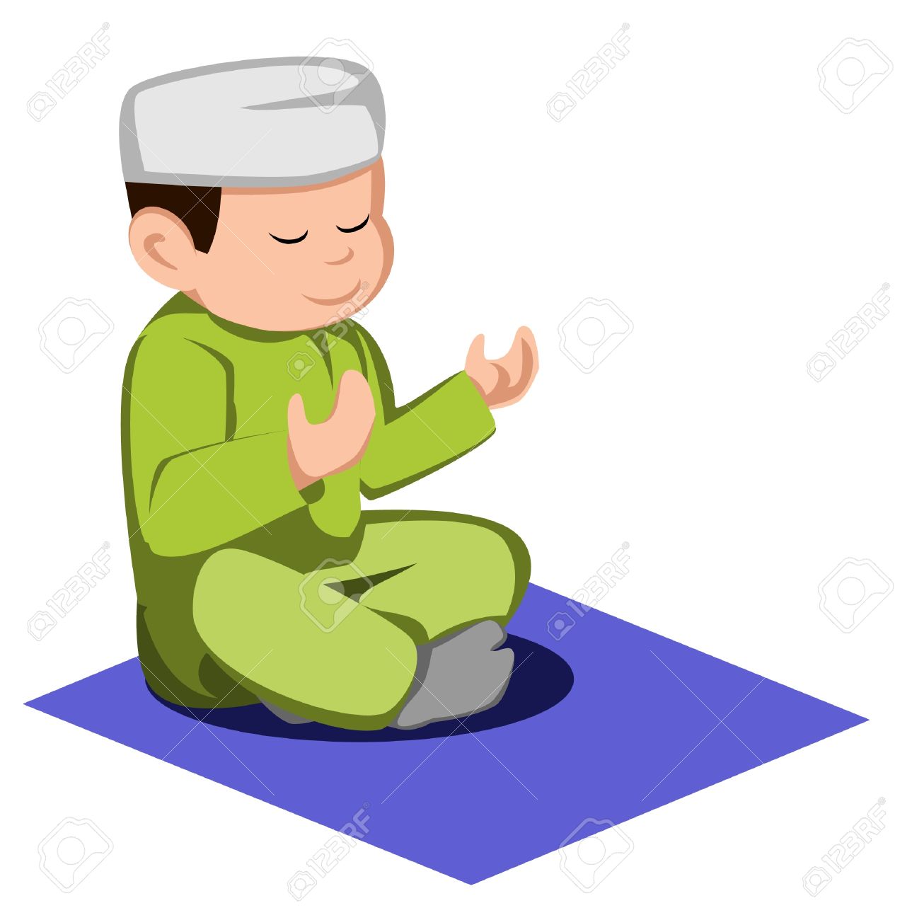 1289x1300 Muslim Praying Clipart