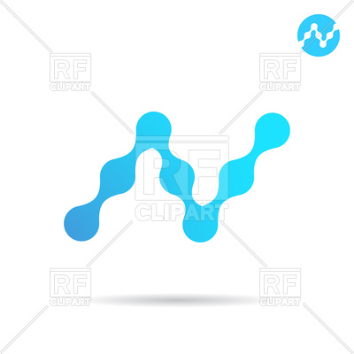 400x400 N Letter Logo Royalty Free Vector Clip Art Image