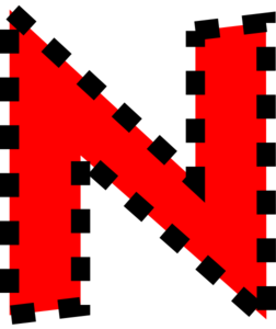 252x300 Uppercase N Clip Art