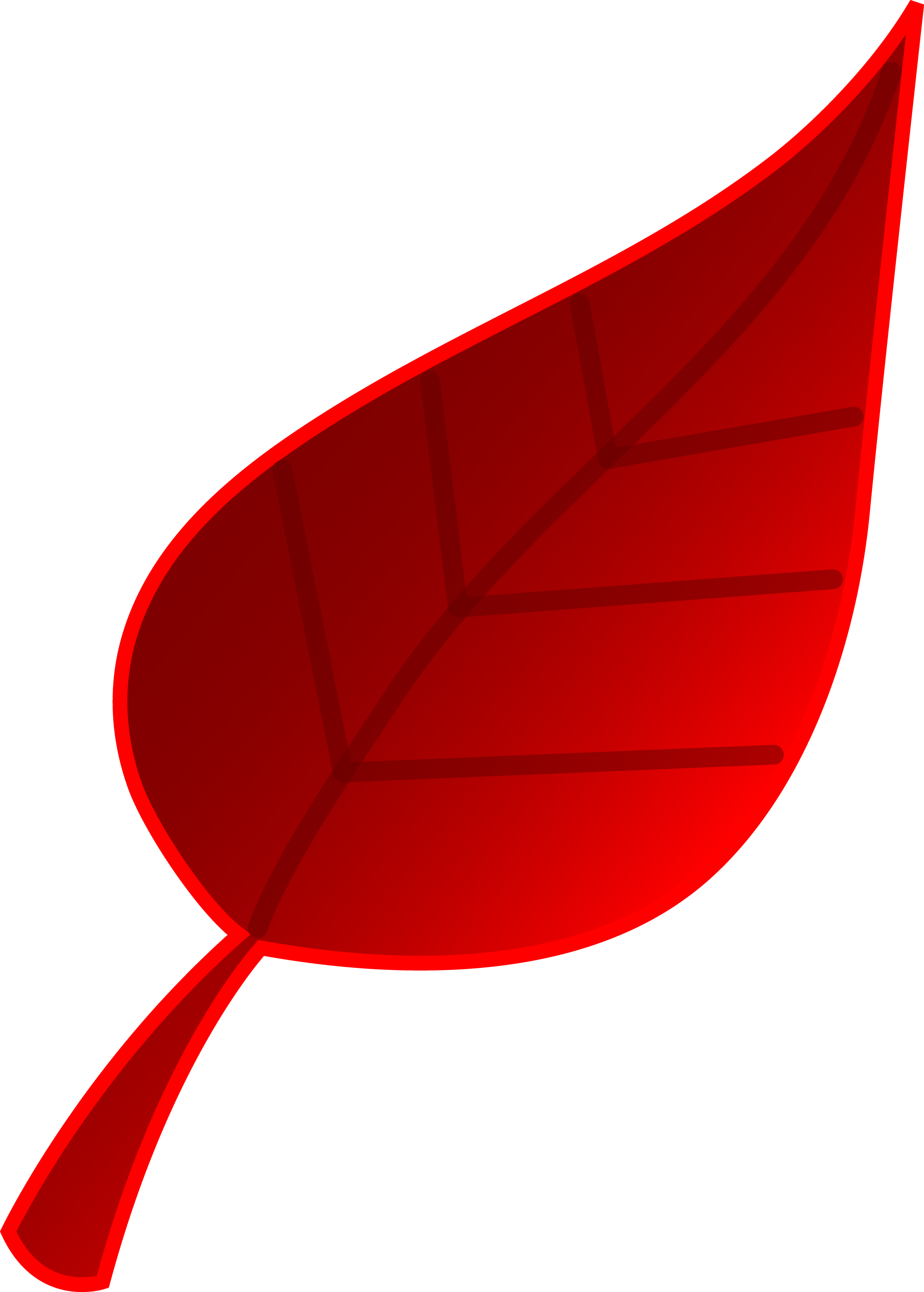 2504x3500 Red Tree Leaf Vector Art