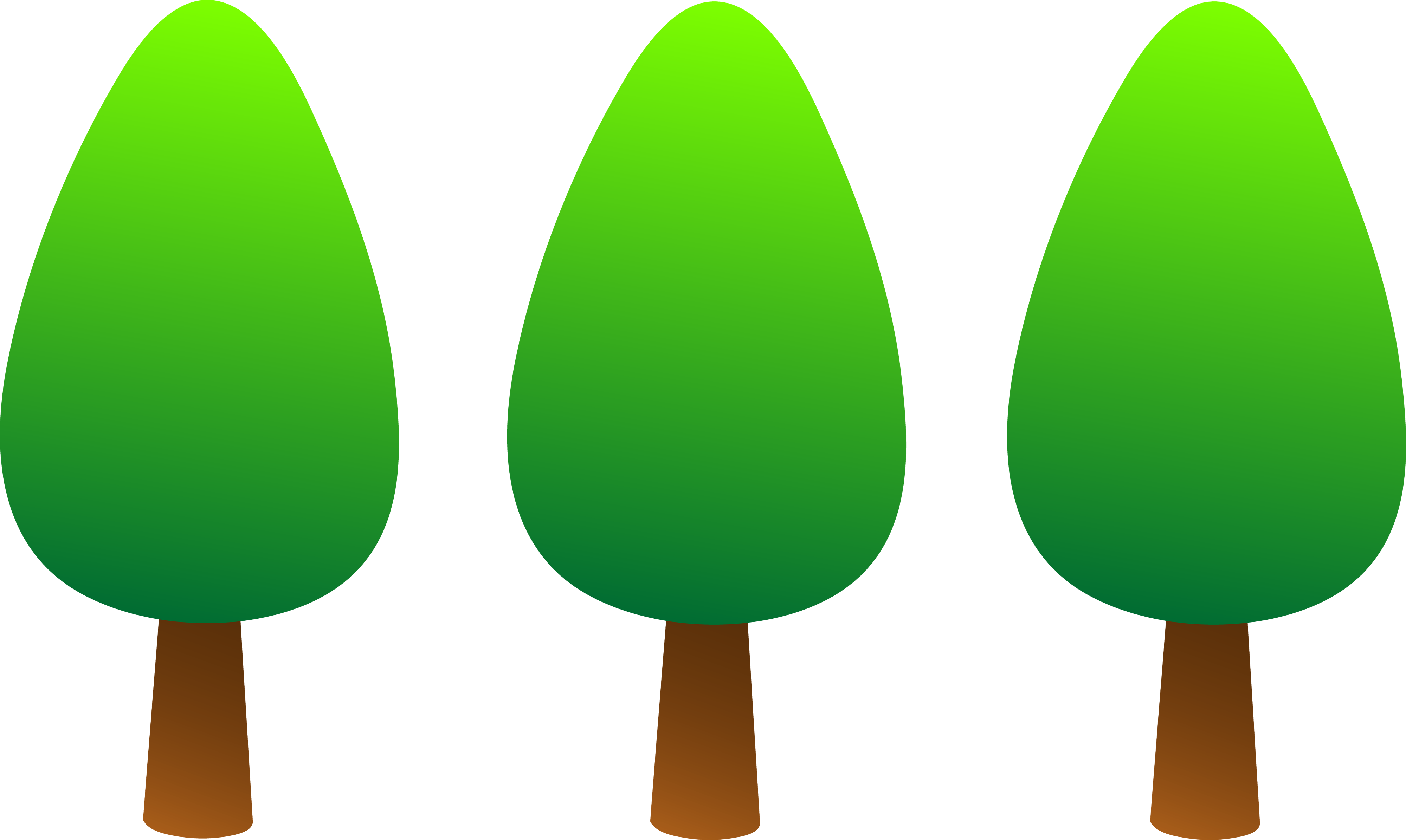 4000x2391 Cute Round Green Trees