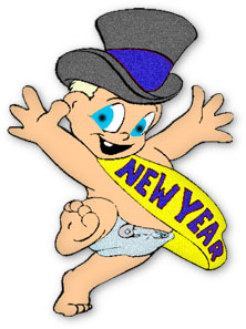222x297 New Year S Babies Clipart