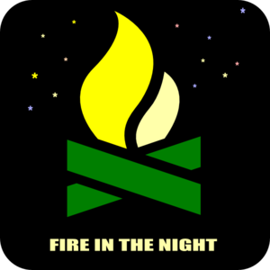 300x300 Night Fire Wood Clip Art