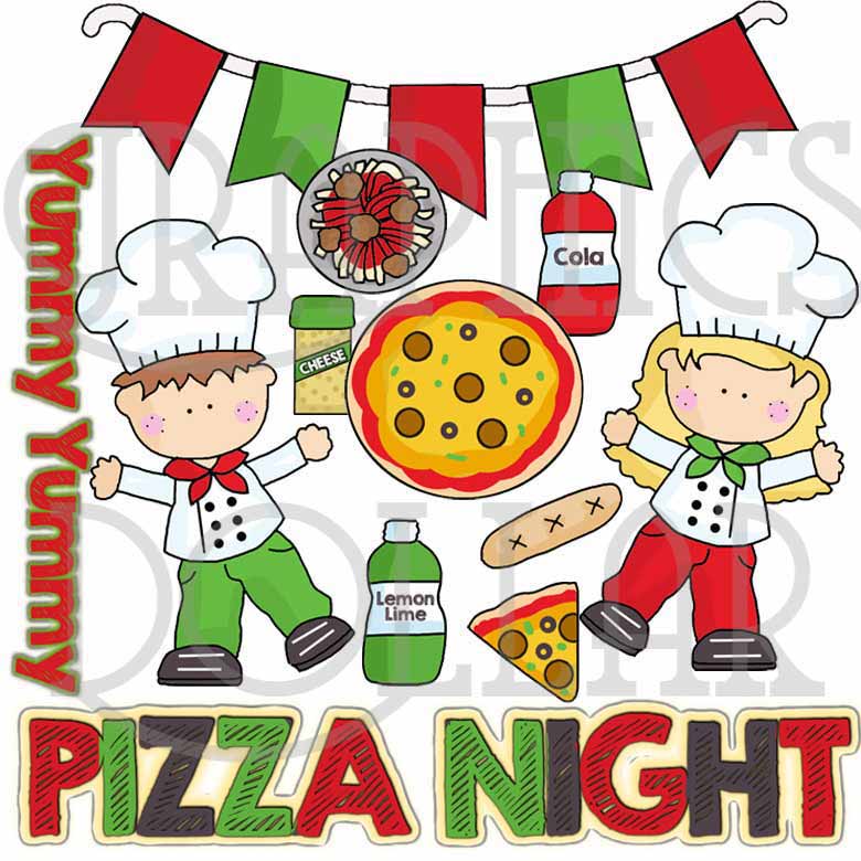 780x780 Pizza Night Clip Art