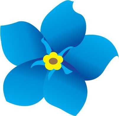 403x391 Forget Me Not Flower Free Clipart