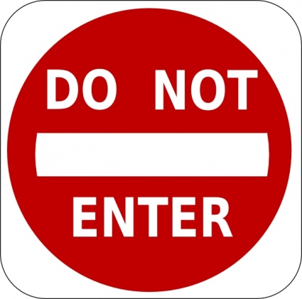 425x421 Do Not Enter Sign Clip Art Free Download, Borrow, And Streaming