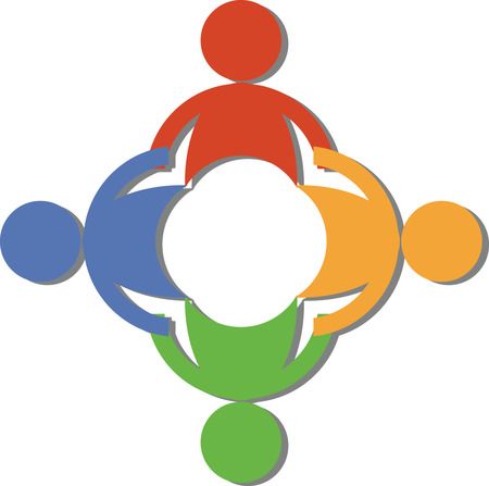 450x447 Free Teamwork Clip Art Of A Circle Of Diverse People Holding Hands