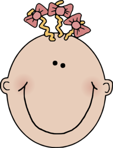 228x299 Baby Girl Face Clip Art