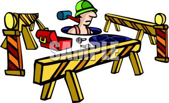 350x213 Royalty Free Clipart Image City Sewer Worker Going Down A Manhole