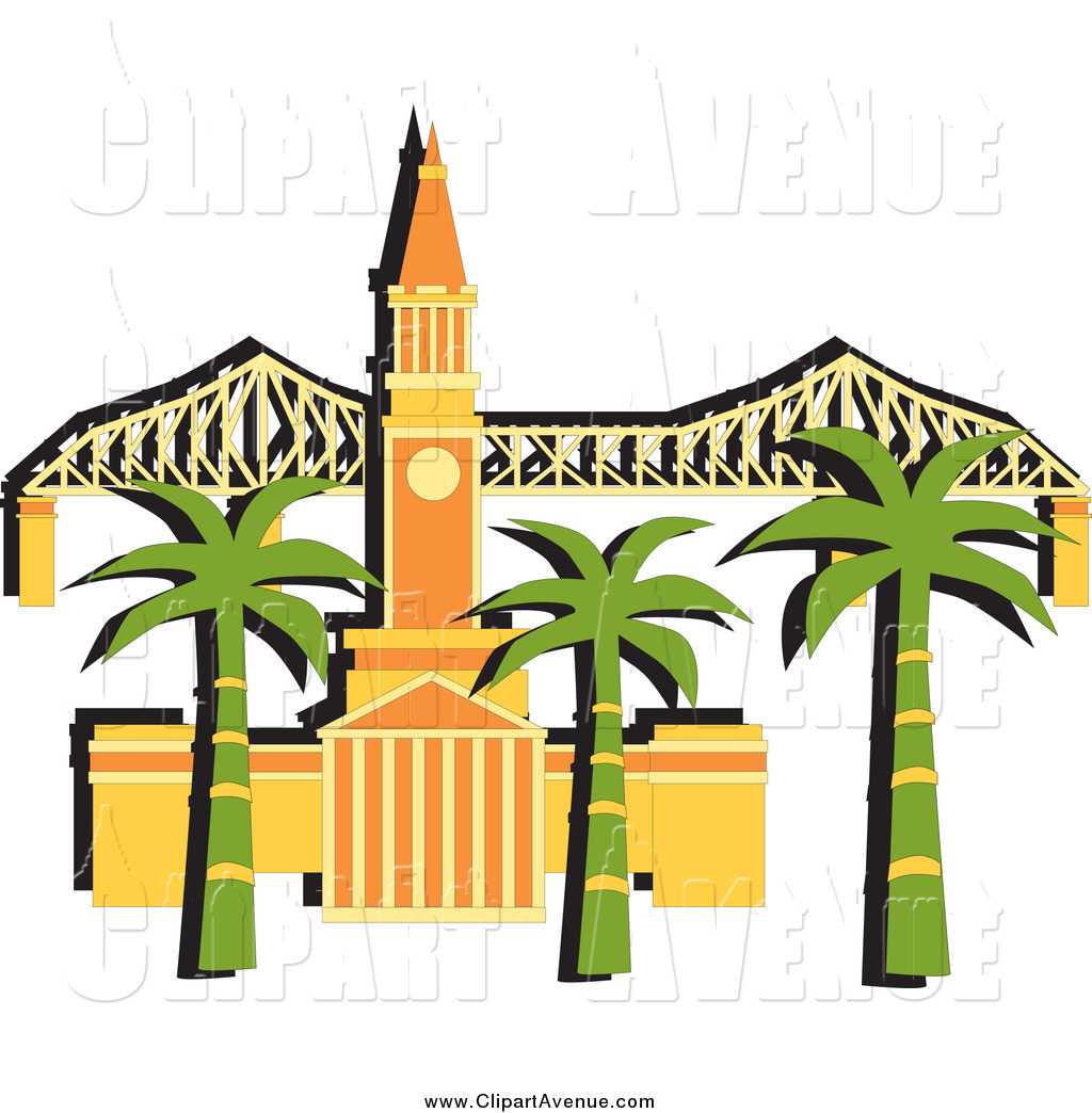 1024x1044 Avenue Clipart Of A Palm Trees In Front Of The Brisbane City Hall