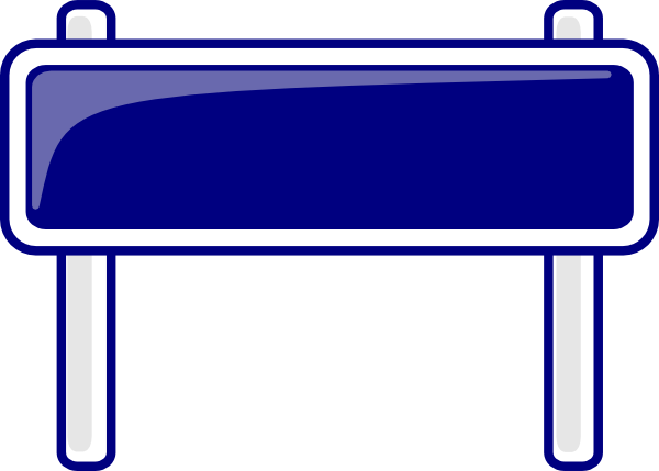 600x429 Blank Sign City Clip Art