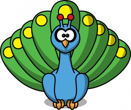 425x357 Cartoon Peacock Clip Art Clipart Panda