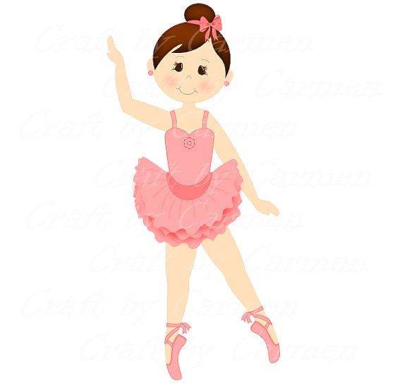 570x550 Ballerina Clip Art Dancer Ballet Digital Art By Craftbycarmen