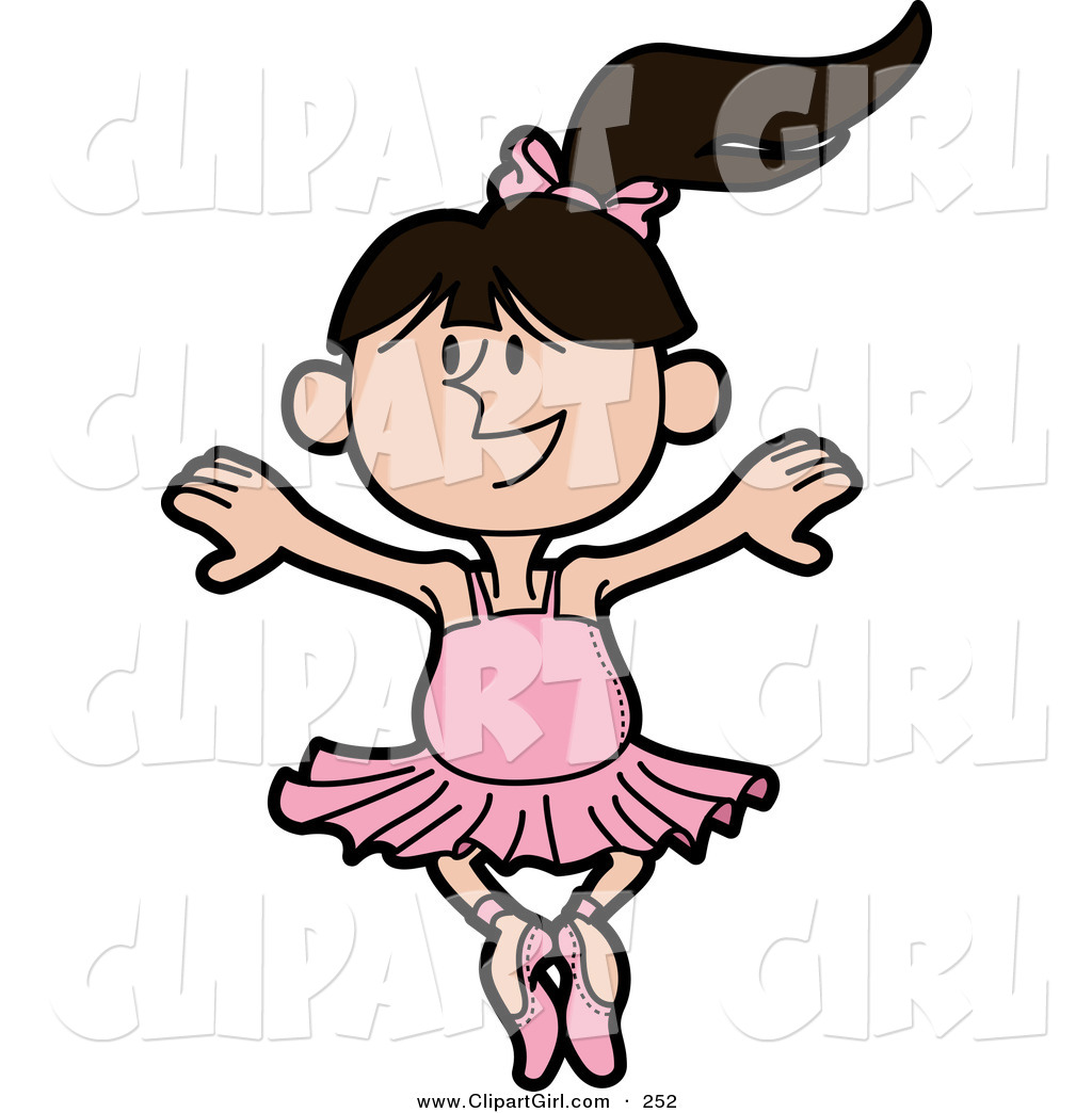1024x1044 Clip Art Of A Dancing Caucasian Ballerina In A Pink Tutu