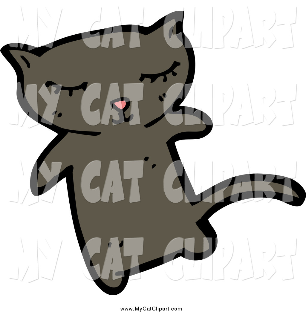 1024x1044 Clip Art Of A Cute Black Kitty Cat By Lineartestpilot