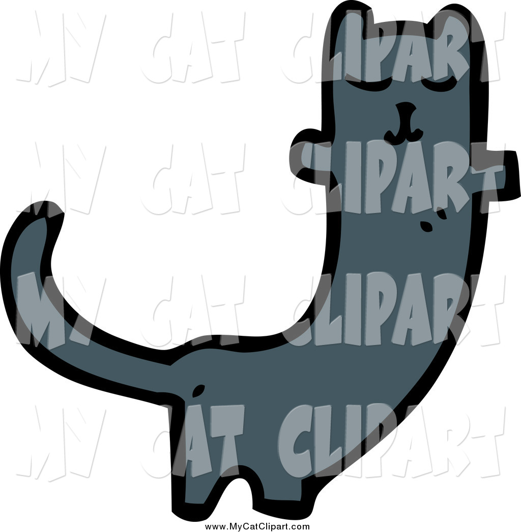 1024x1044 Clip Art Of A Long Black Cat By Lineartestpilot