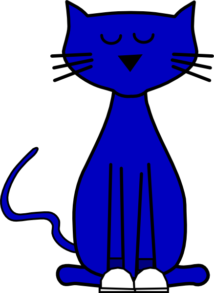 438x599 Pete Cat Shoes Blue Clip Art