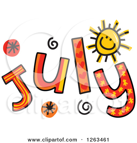450x470 Month Of July Black And White Clipart