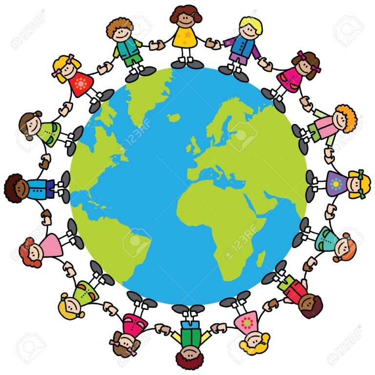 768x768 Children Around The World Clipart World Travel Clipart Clipart