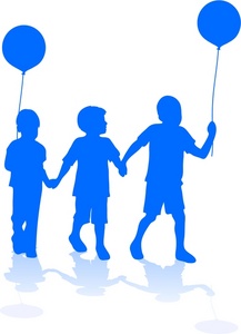 217x300 Children Holding Hands Color Clipart