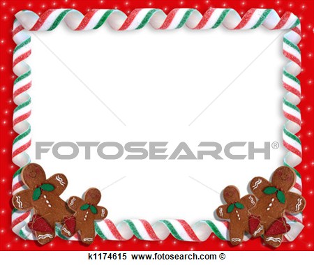 450x380 Free Christmas Cookie Border Clip Art