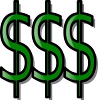 196x200 Dollar Bills Clip Art