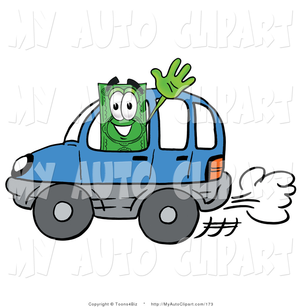 1024x1044 Cliprt Of Green Dollar Bill Mascot Cartoon Character Driving