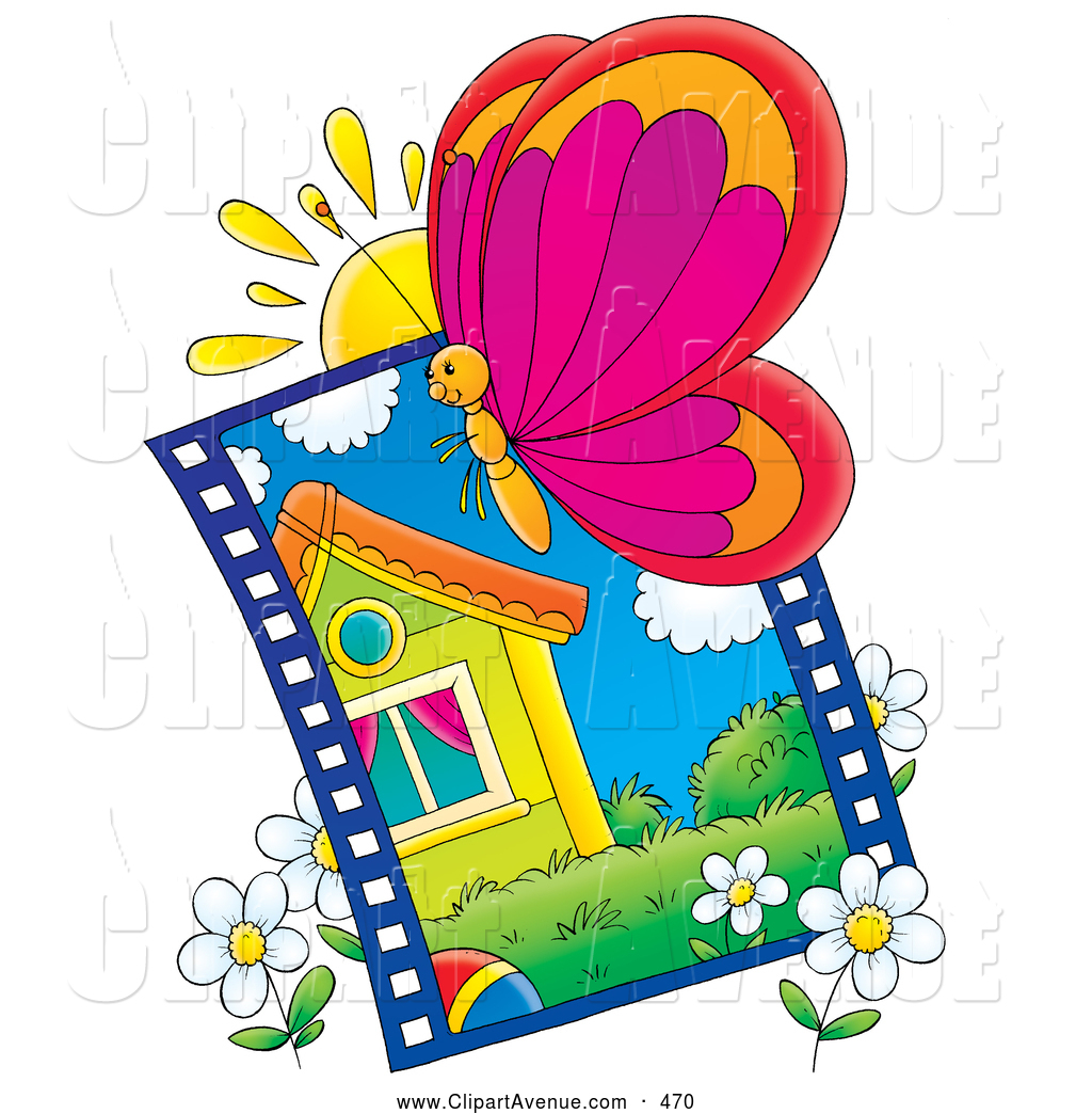 1024x1044 Avenue Clipart Of A Butterfly Flying By A Picture Of A Yellow
