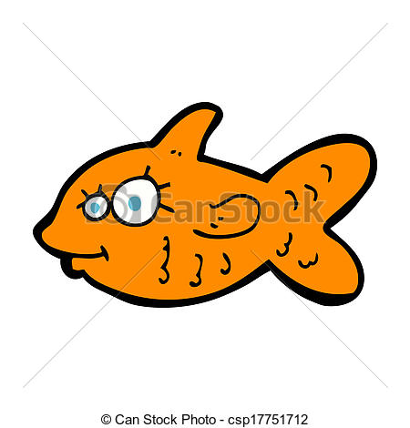 450x470 Cartoon Happy Goldfish Clipart