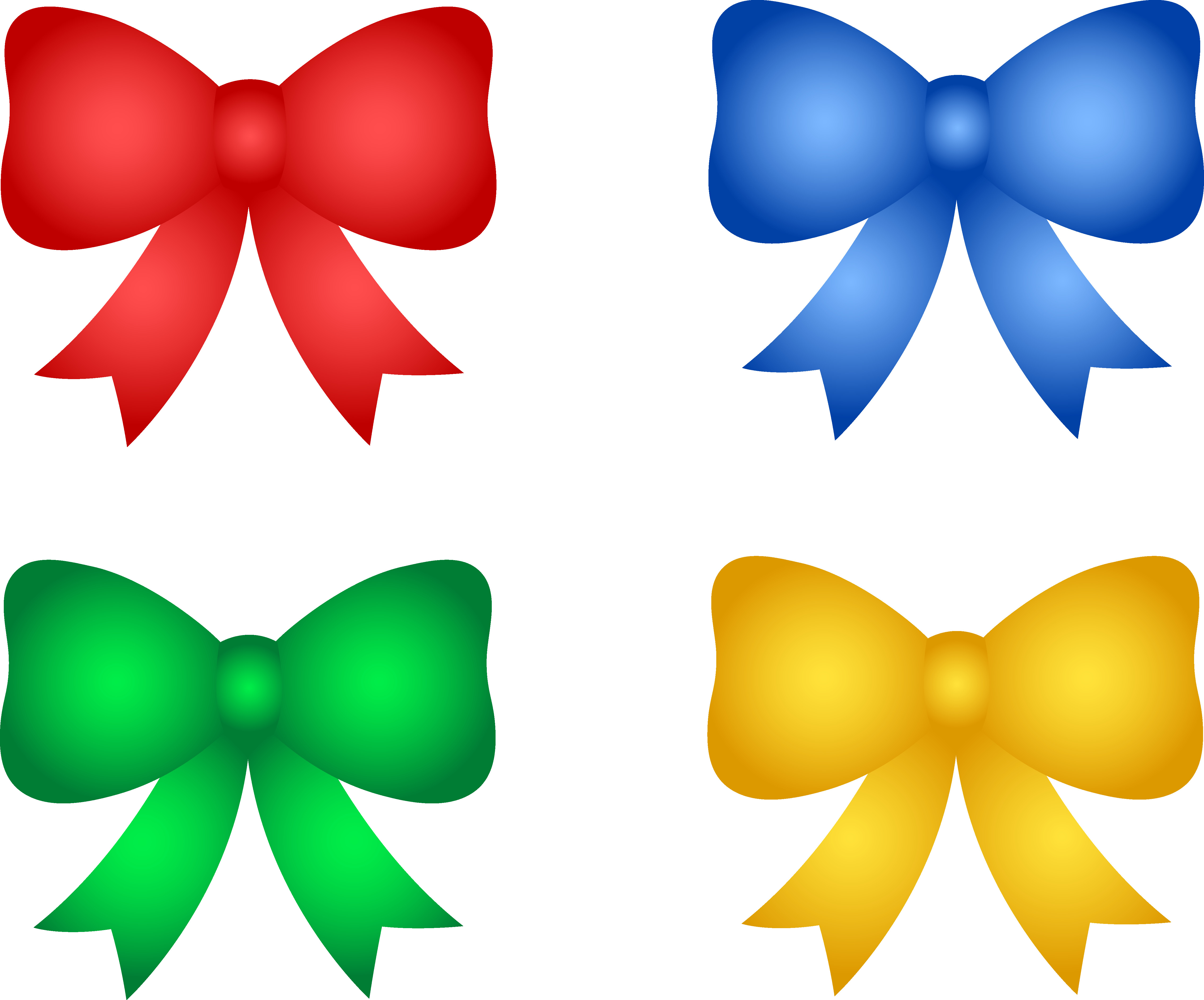 5095x4231 Shiny Christmas Or Birthday Bows Free Clip Art Endear Clipart Hair