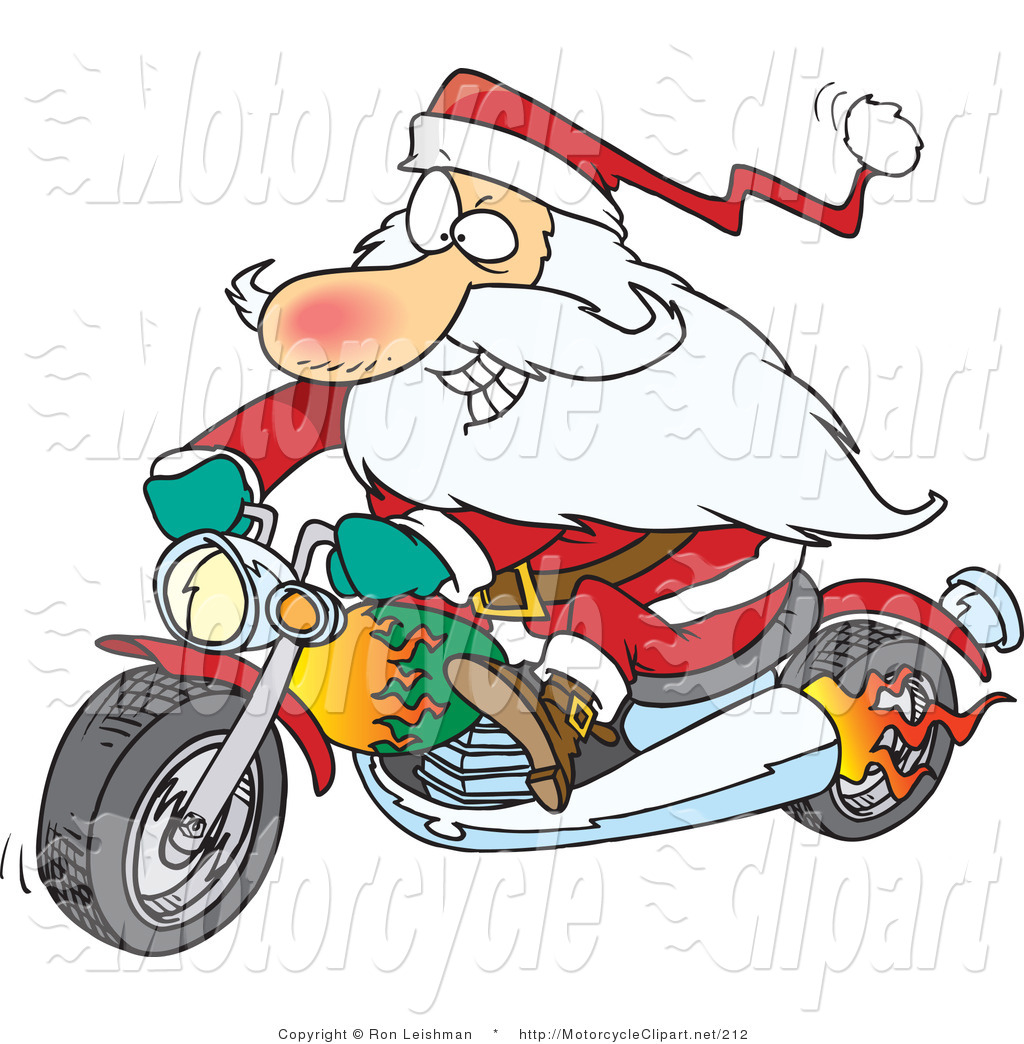 1024x1044 Christmas Motorcycle Clip Art