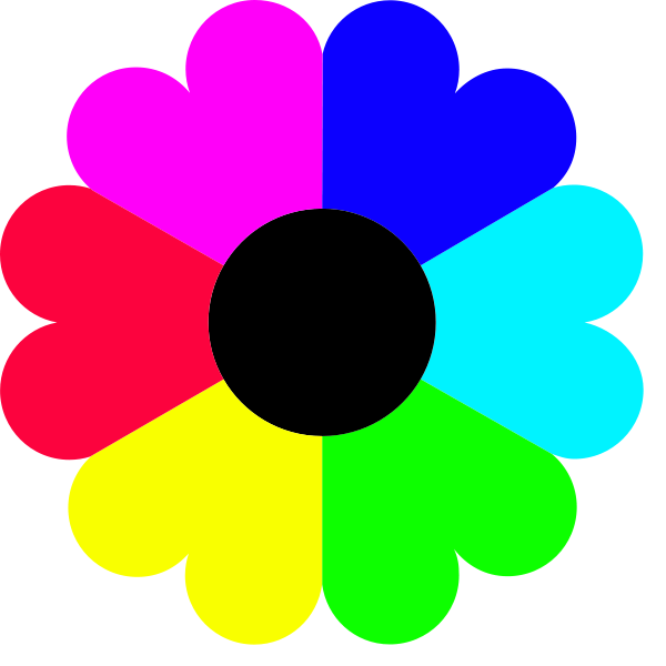600x600 Flower 7 Colors Png Clip Arts For Web