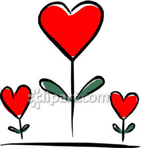 286x300 Heart Flowers