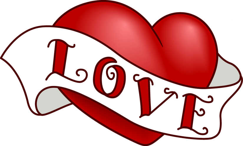 825x497 Vintage Heart Clip Art Design For Valentine's Day