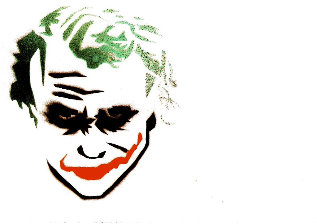 1024x723 Joker Stencil