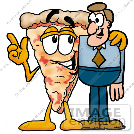 450x450 Clip Art Graphic Of A Cheese Pizza Slice Cartoon Character Talking