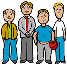 230x225 Clip Art Group Of Men Clipart