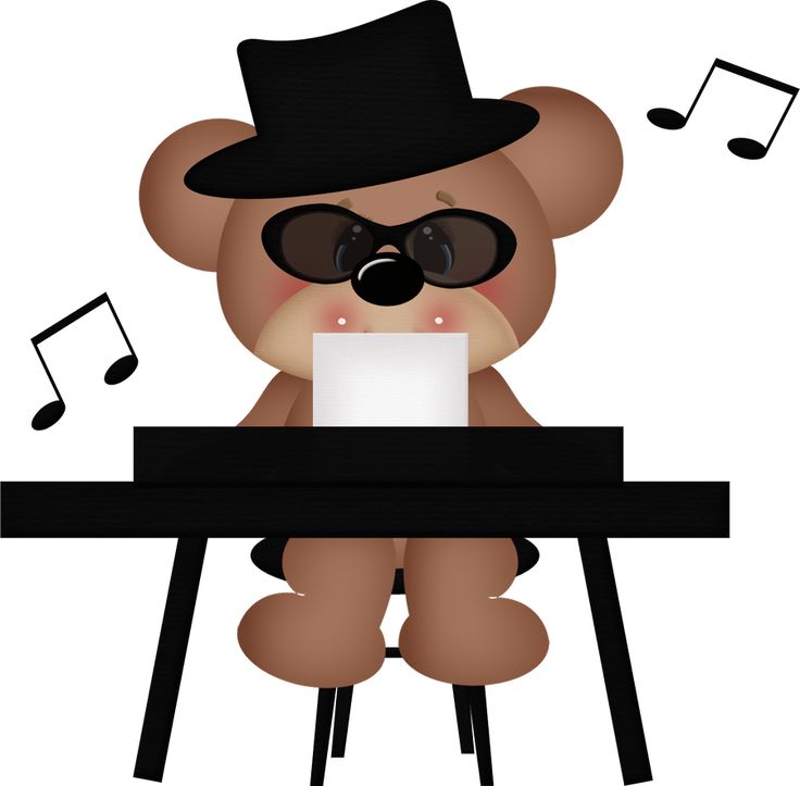 736x723 Bear Clipart Music