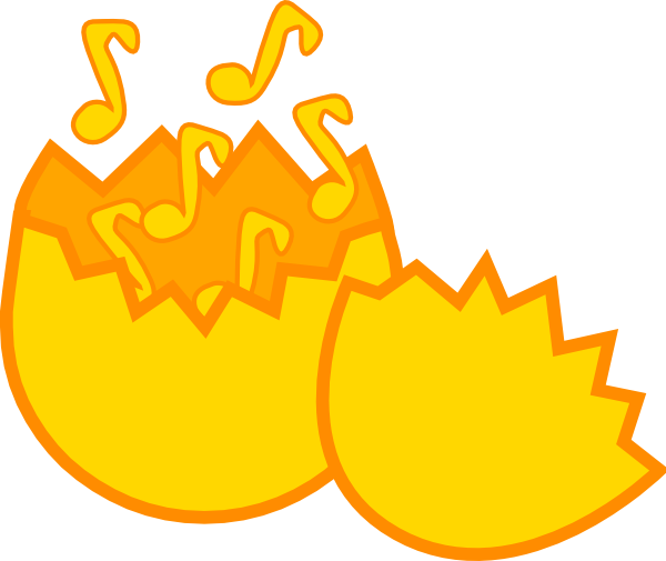 600x505 Music From Egg Clip Art Free Vector 4vector