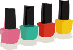 300x207 Nail Polish Colors Clip Art
