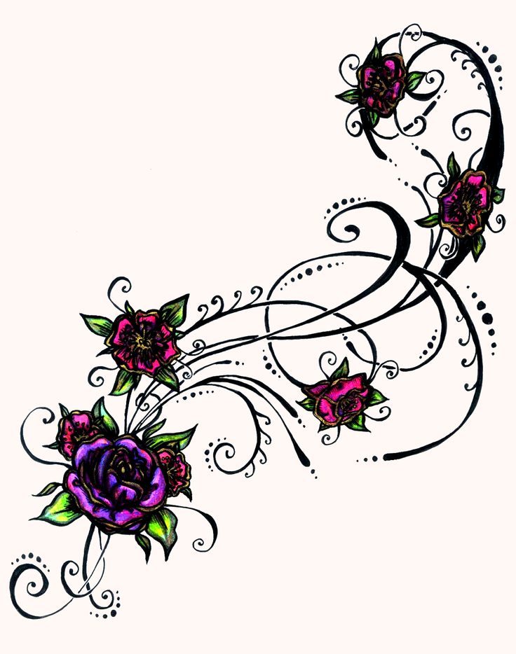 736x934 Tribal Clipart Flower