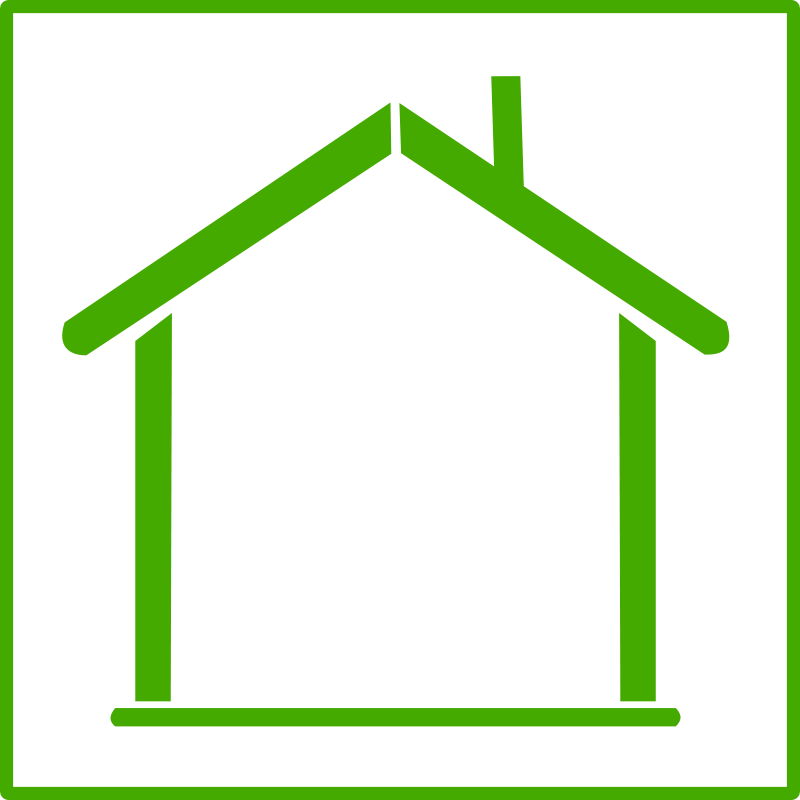 800x800 Image Of House Outline Clipart