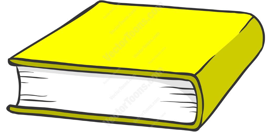 1024x504 Cartoon Book Picture Yellow Hardcover Book Cartoon Clipart Vector
