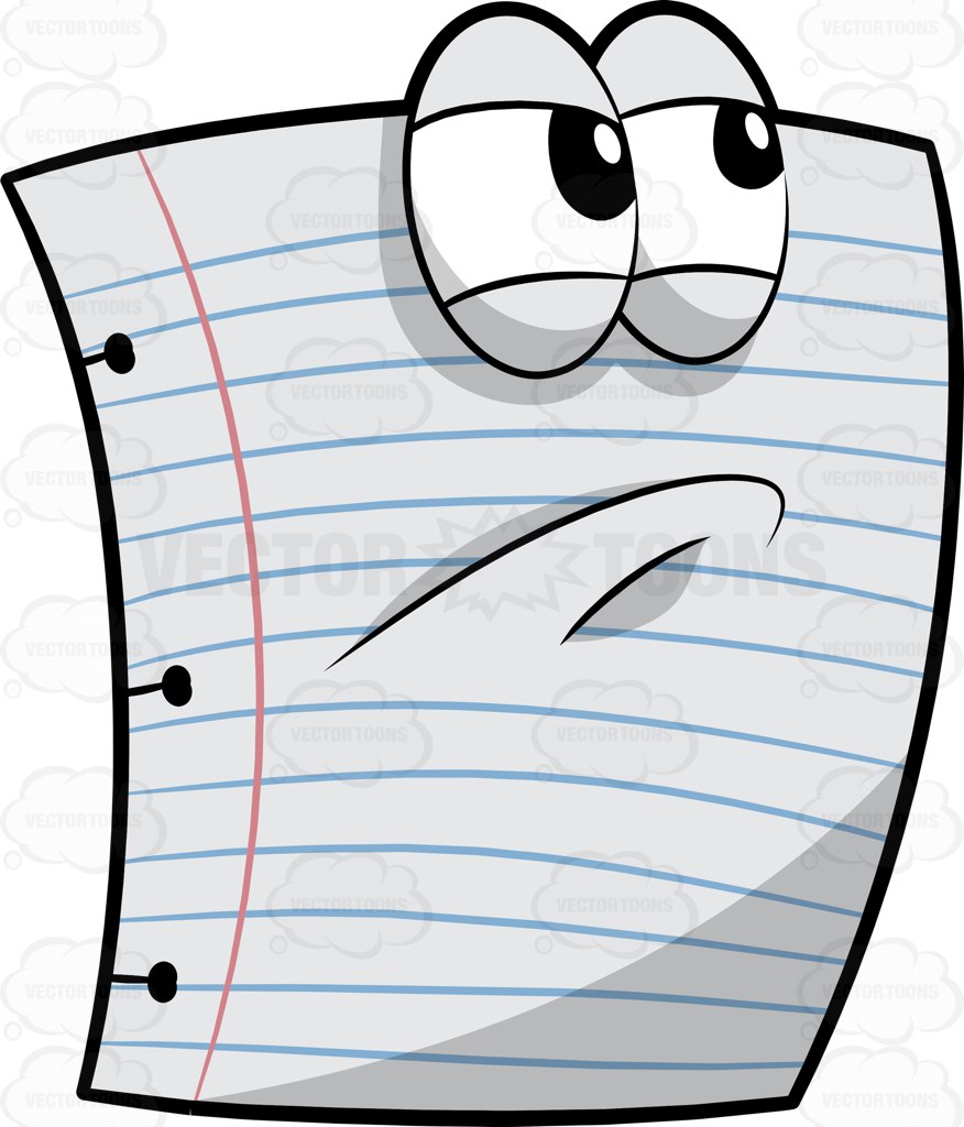 876x1024 An Angry White Paper Cartoon Clipart Vector Toons